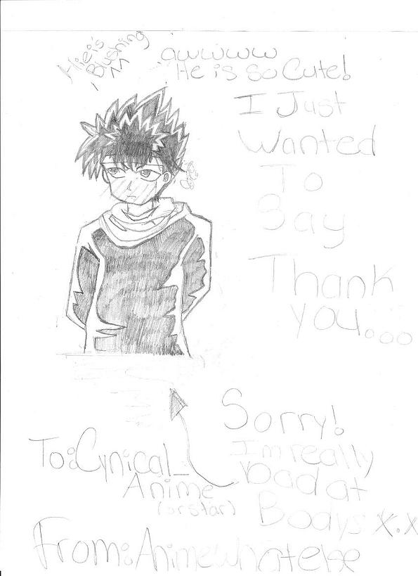 hiei!*awww he is blushing!* by animewhatelse