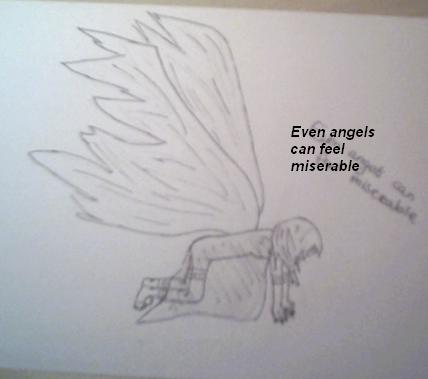 Even angels can ...uncoloured by anne_schrijfster