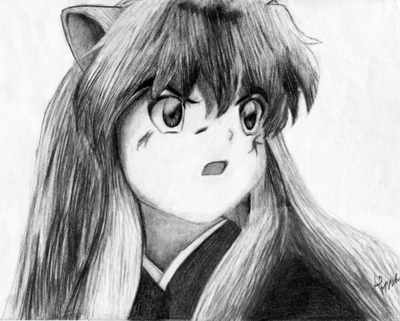 Young Worried Inu Yasha by anngelik