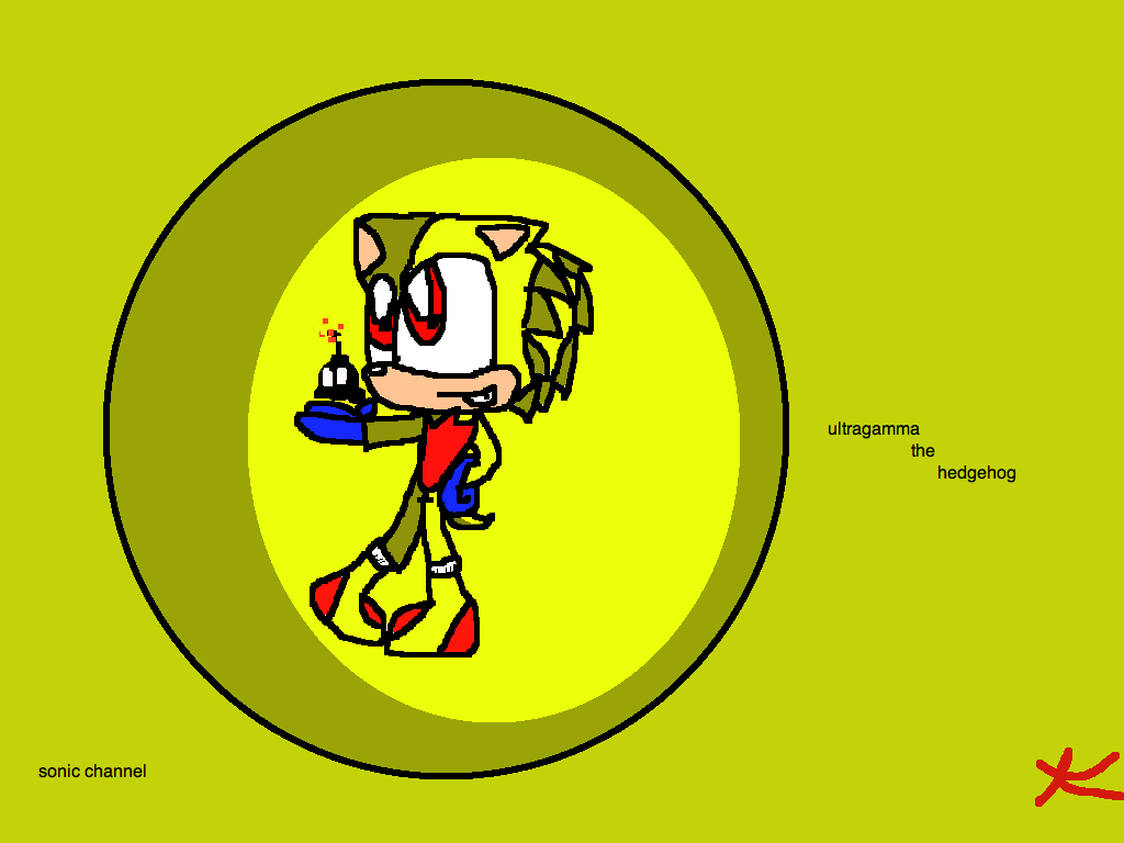 ultragamma in sonic channel style by annthepup