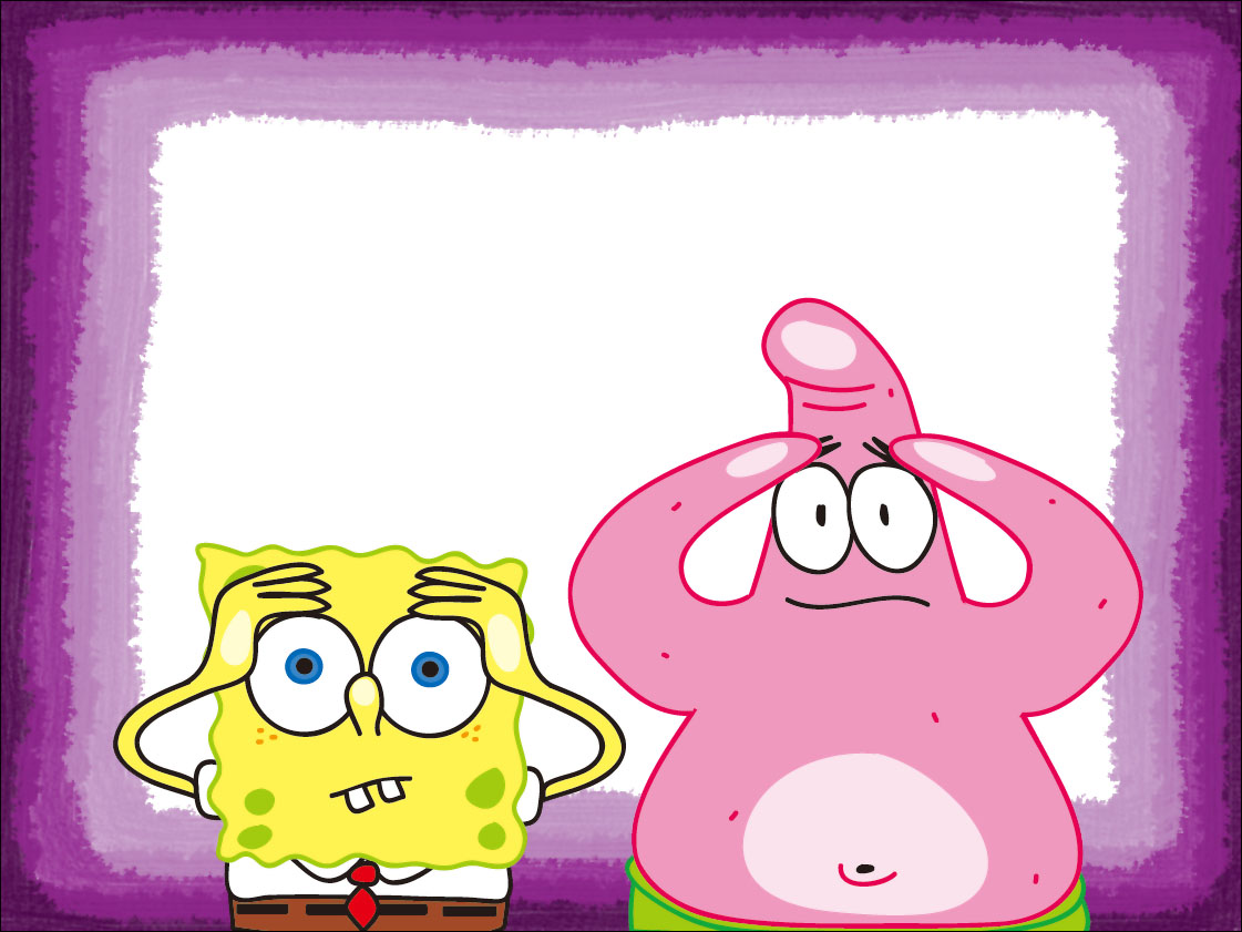 Spongebob and Patrick inside the monitor by antihero