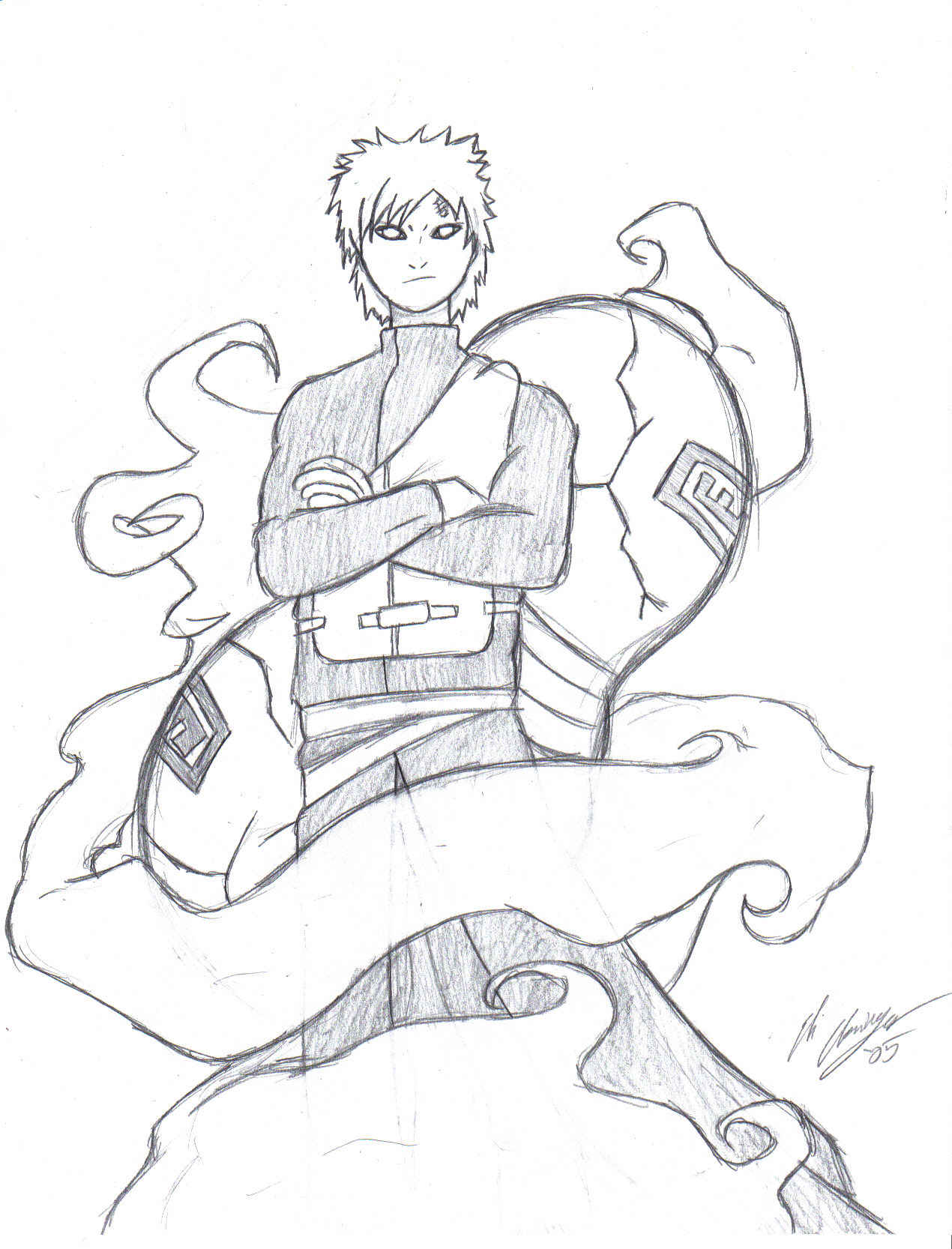 Gaara, the Kazekage of the sand by anubis316