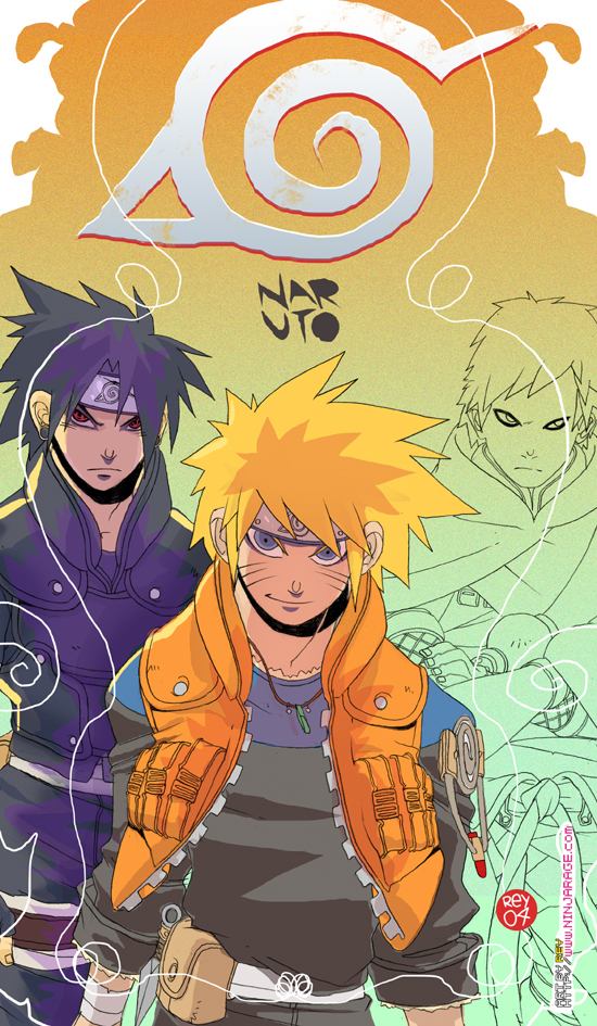 Naruto and Sasuke by anzuala