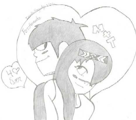 Tikal and Murdoc for Amanda by arbiter_chick