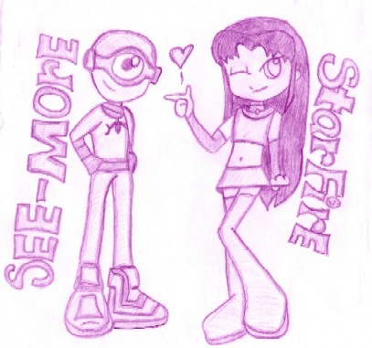 My stlye See-more and Starfire by arbiter_chick