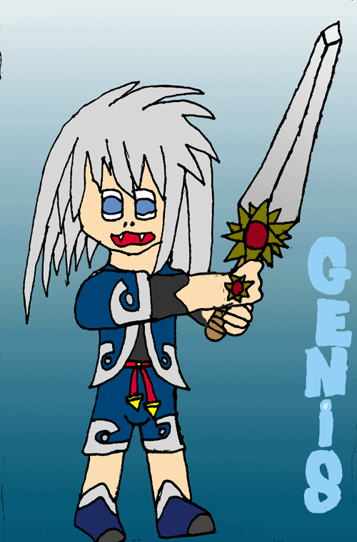 genis with sword. (request from genissage13) by archeological-mania
