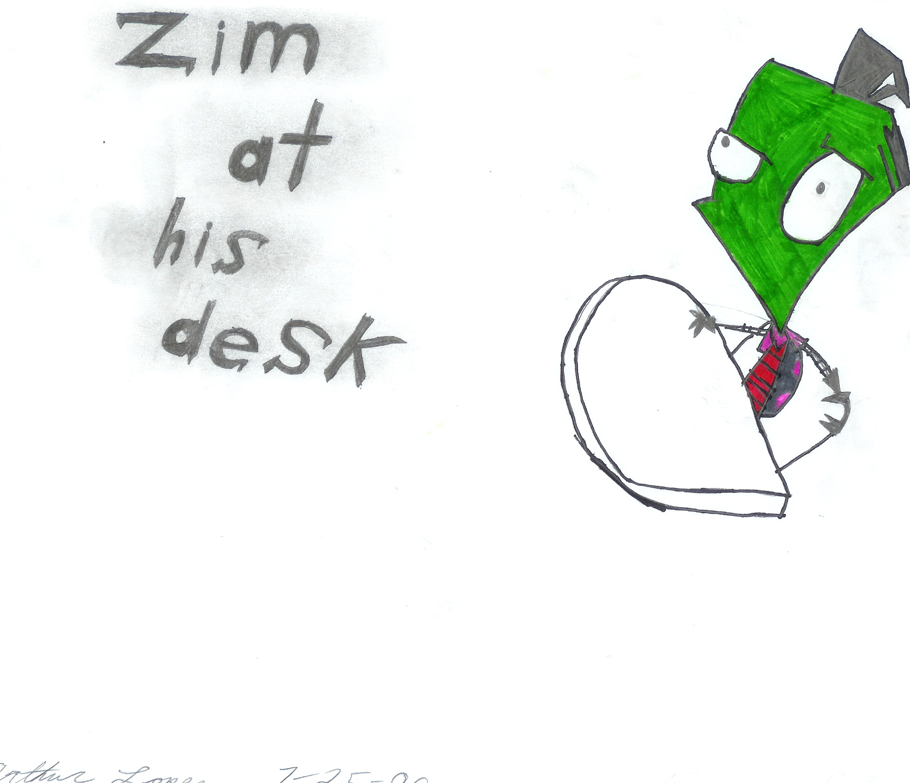 zim at his desk by art3743