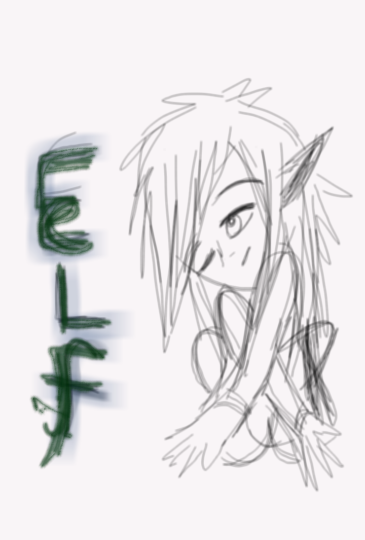 Shy elf by artfreakjess1