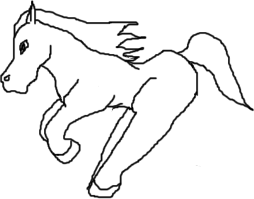 Horse Running animation(please work:') by artist1350
