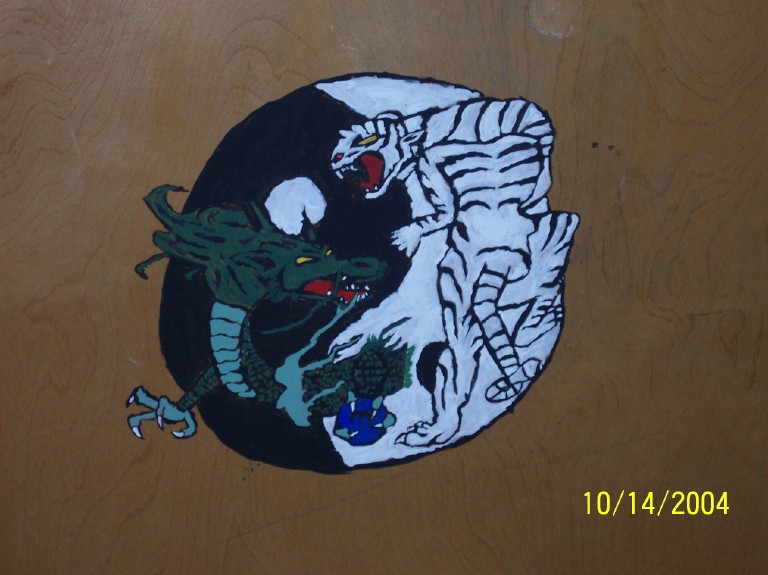 Dragon And Tiger Ying Yang by aylap