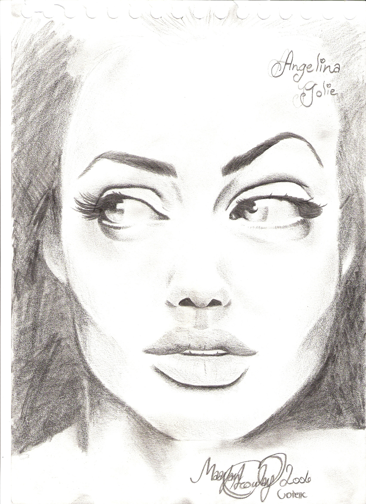 angelina jolie by azmaayan