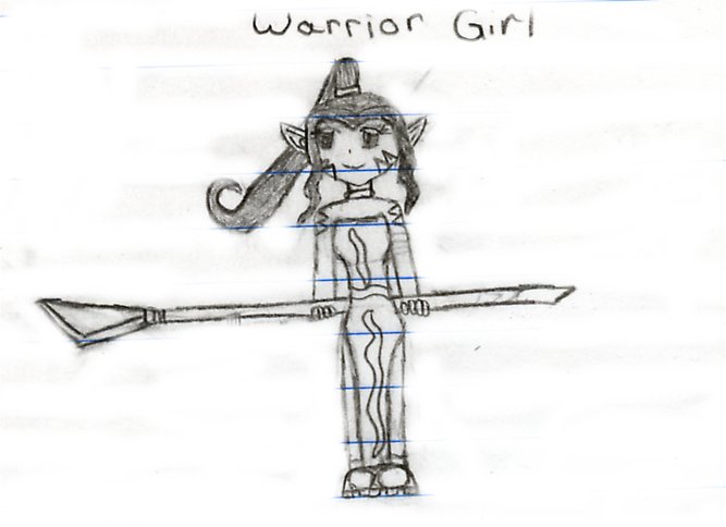 Warrior girl who needs a name by B-Boppers-is-my-nickname-