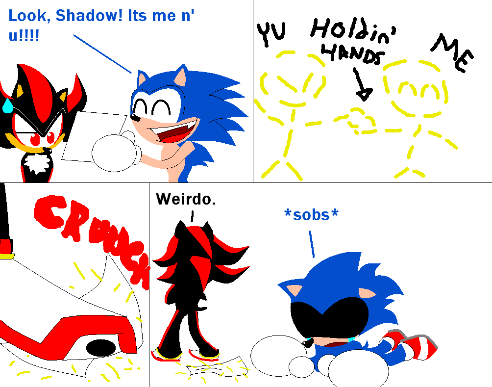 Shadow broke Sonics heart... by BALLISTIC_BLUE_BLUR13