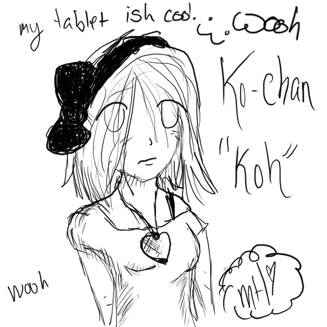 A girl i drew w/ meh tablet by BBfan