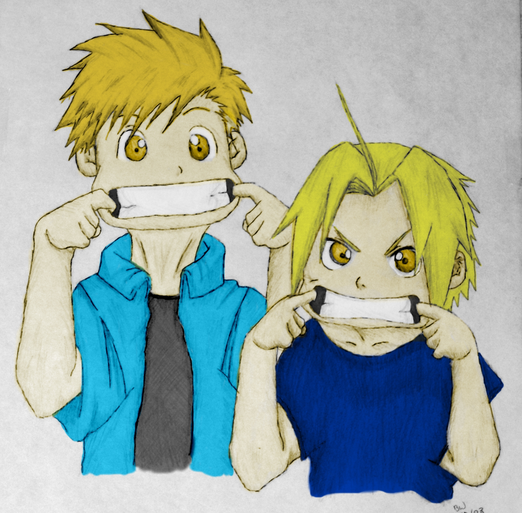 Young Elric Brothers (colored) by BGSGLGW1