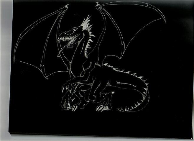 awesome dragon by B_man