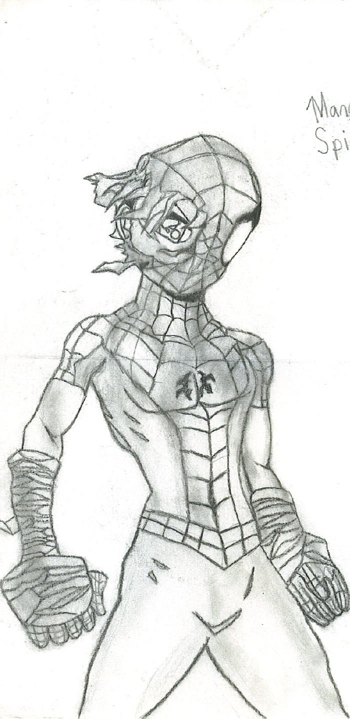 manga style spiderman by Baal_the_reaper