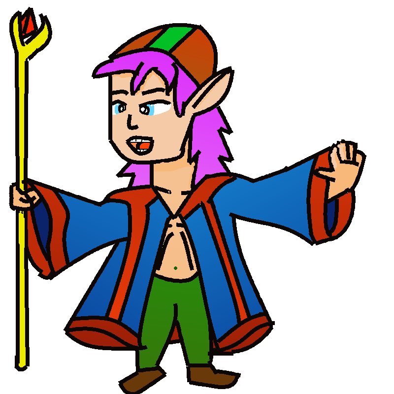 Elven wizard (please comment :P) by Babs