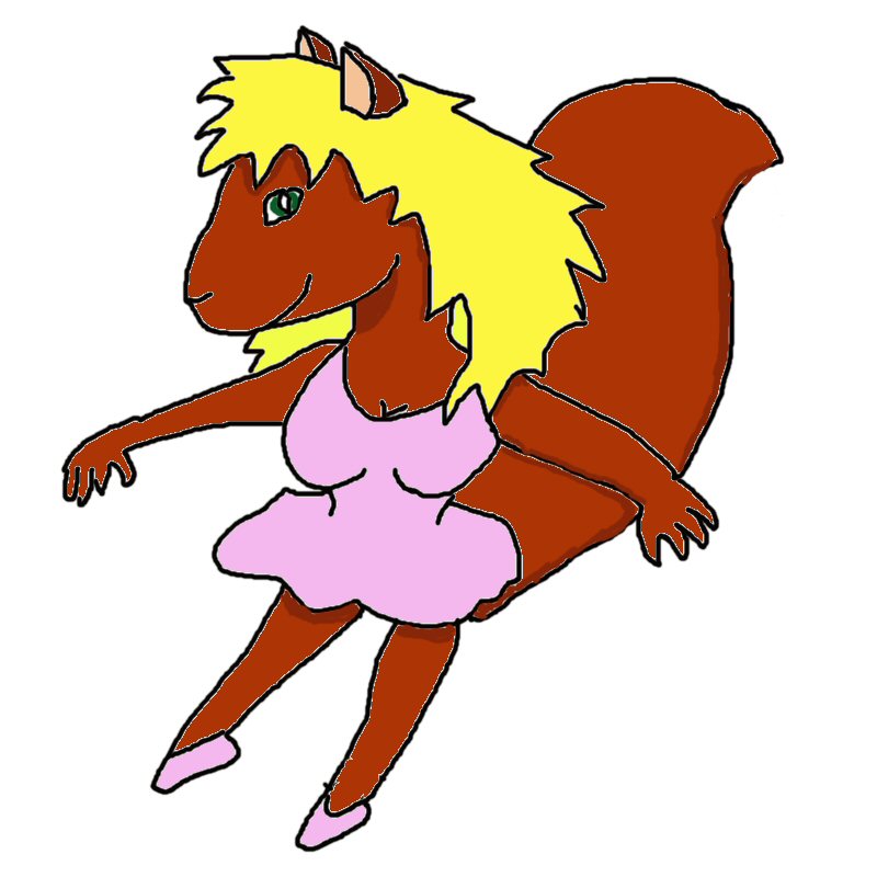 squireel girl ballerina by Babs
