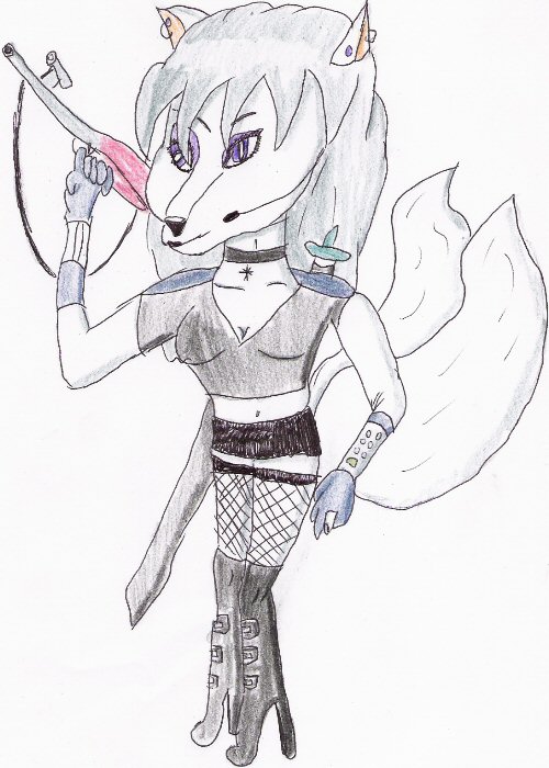raven the icy fox demon by Babs