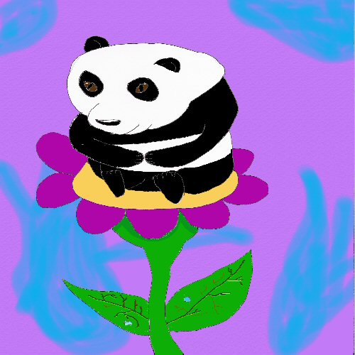 chubby panda by Babs