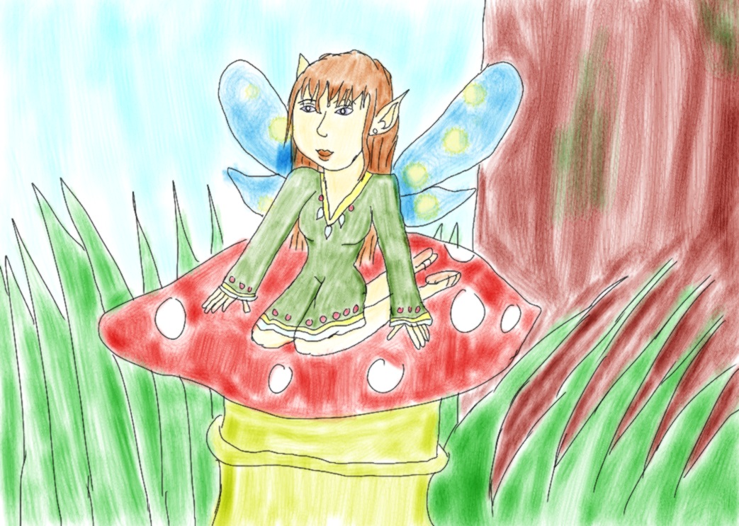 Toadstool fairy by Babs