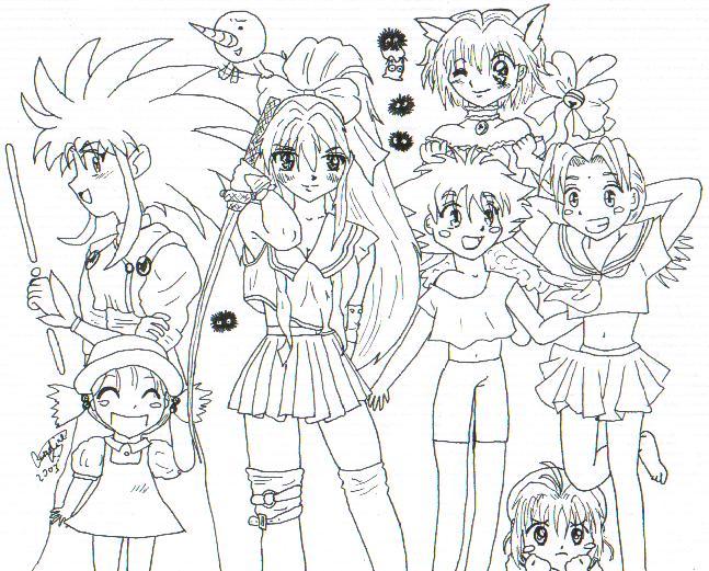 contest compilation uncoloured by Baby-Bunny