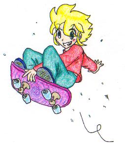 skate boarder by Baby-Bunny