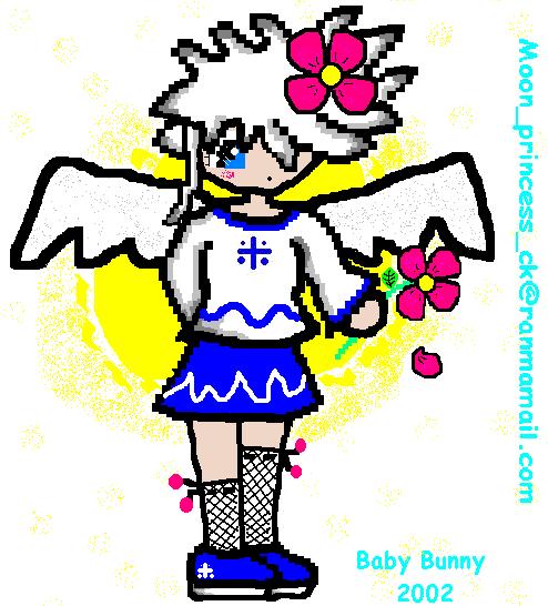 MS Paint Angel girl by Baby-Bunny