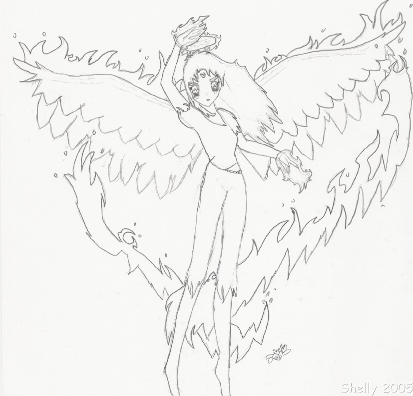 Fire Angel *Request for GreenPaint* by Baby_Kagomae_Gurl