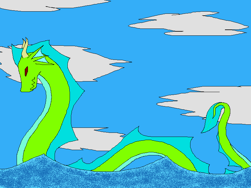 sea dragon doodle by Baka_Minku