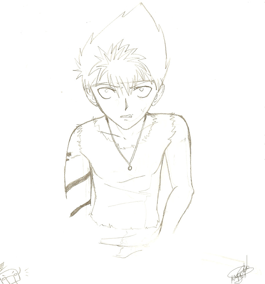 Hiei Doodle by BaneofDarkness