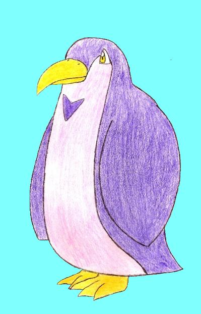 ^_^ Chubby Purple Penguin! by Batdragon