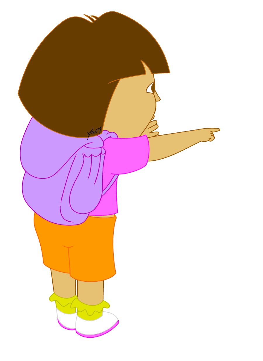 Dora the Explorer pointing by Battou