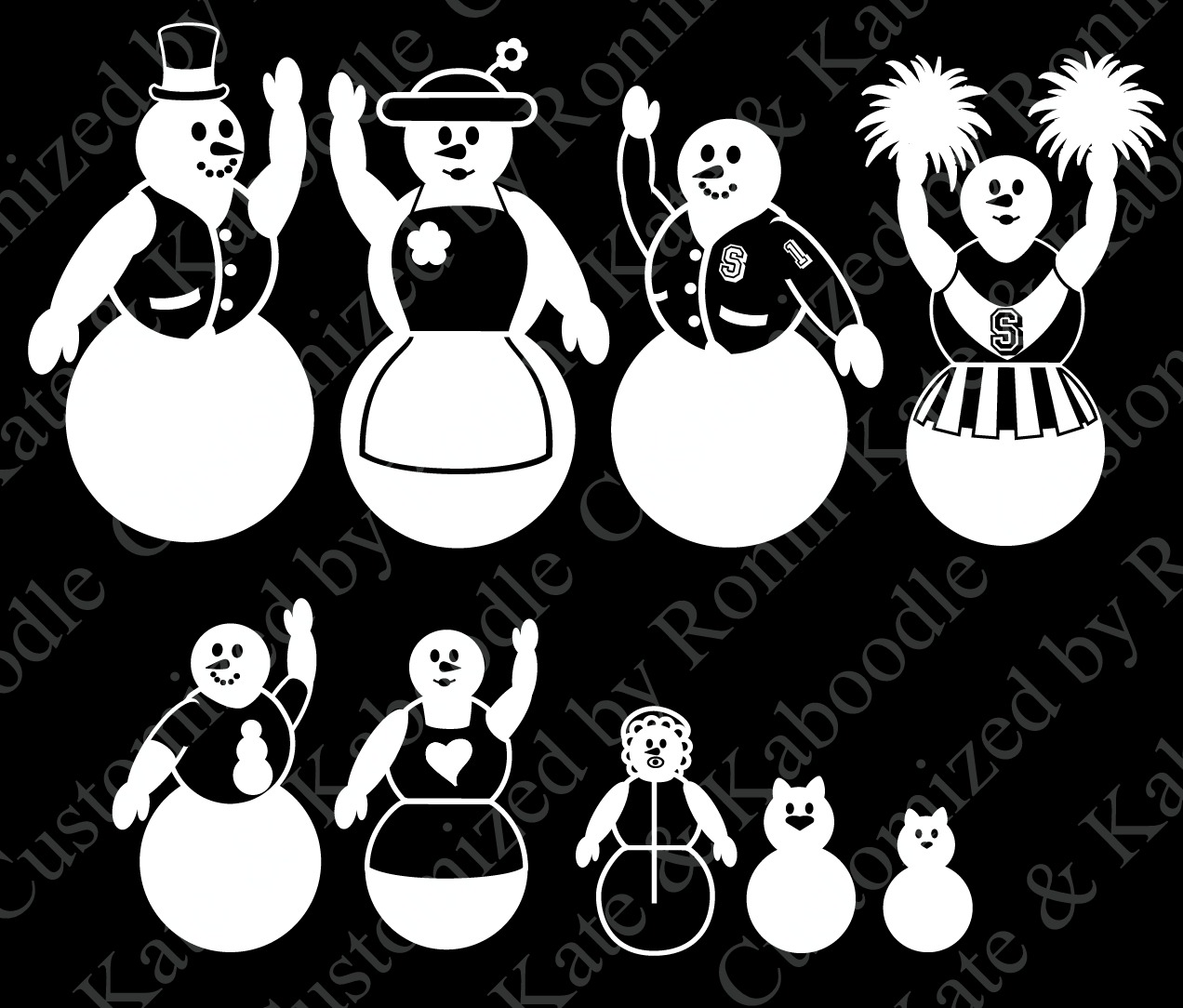 Snow man family prototype_1 by Battou