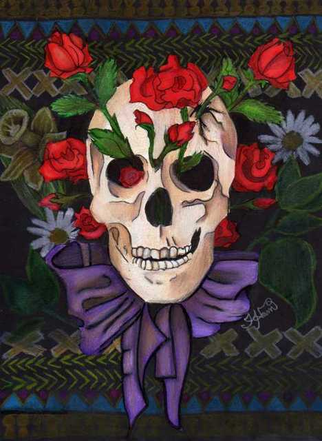 Skull Bouquet by Beafallo_Betty