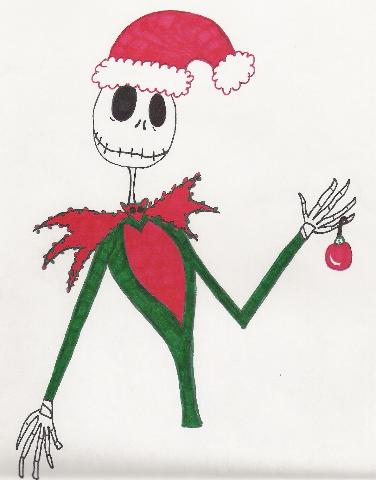 Jack Skellington at Christmas by Beauty_and_Beast
