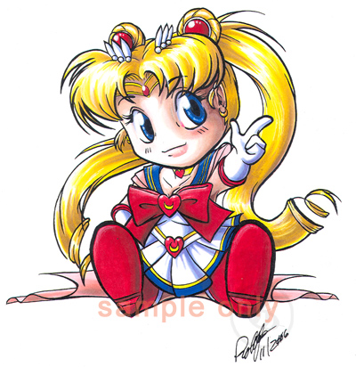 Chibi Sailor Moon design by Bee-chan