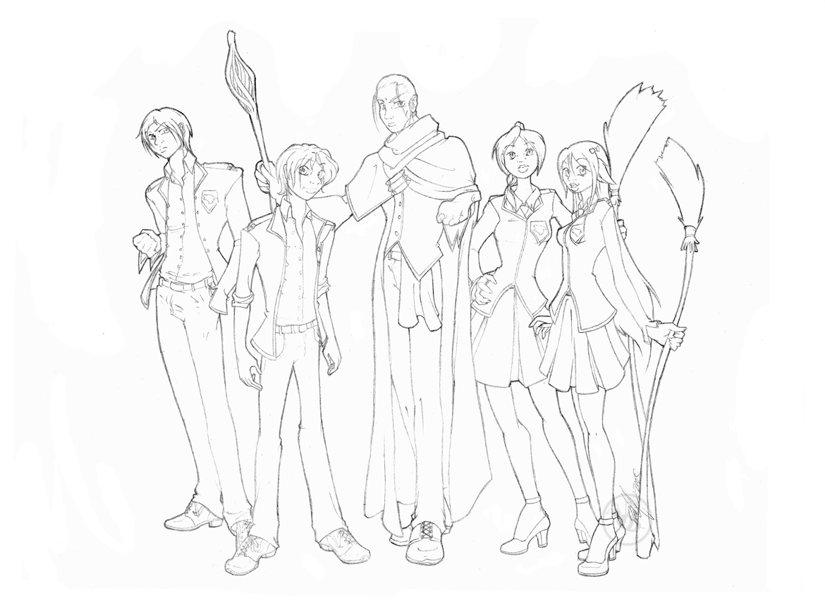 LLL commission pencils WIP by Bee-chan