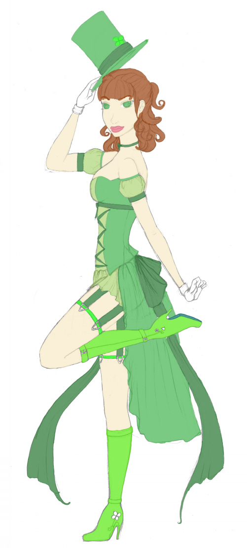 Irish Luck WIP color by Beloved_Rose