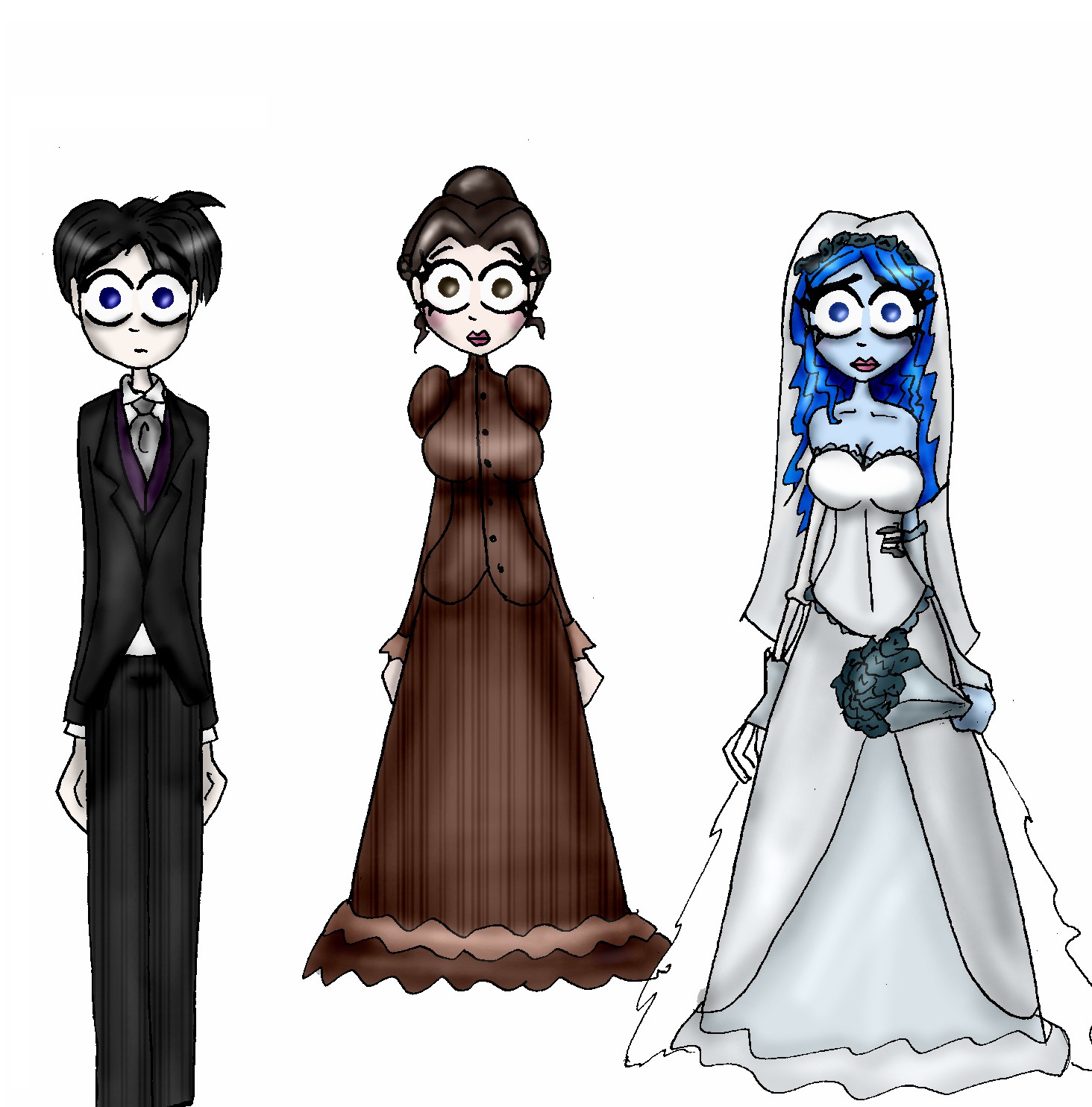 Corpse Bride characters by BethStar