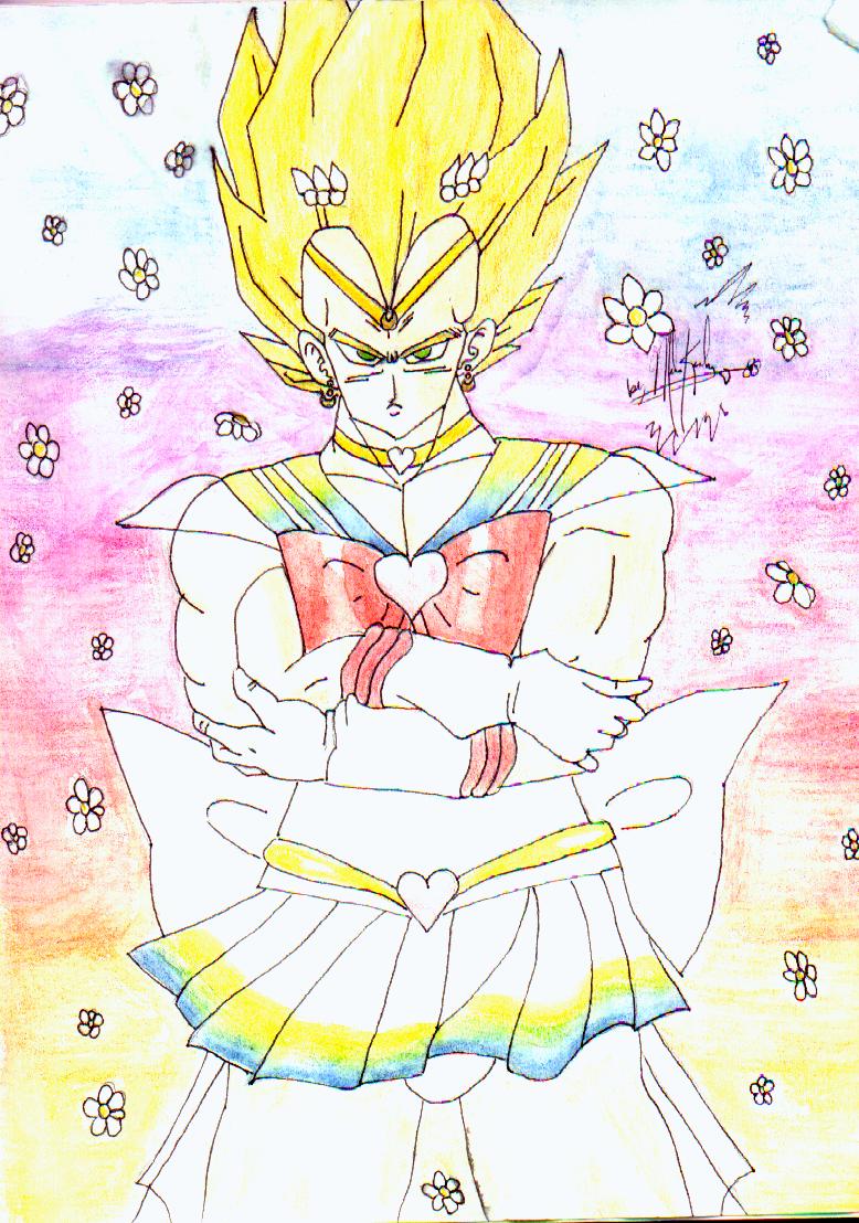 Super Sailor Vegeta! by BetweenBlurredLines