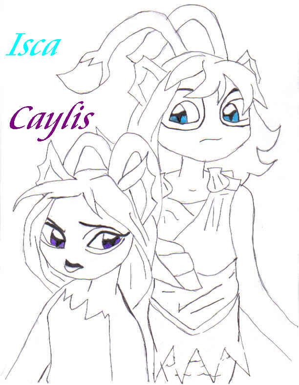 Maraquan Sisters: Isca & Caylis by BeyBlader_girl_66
