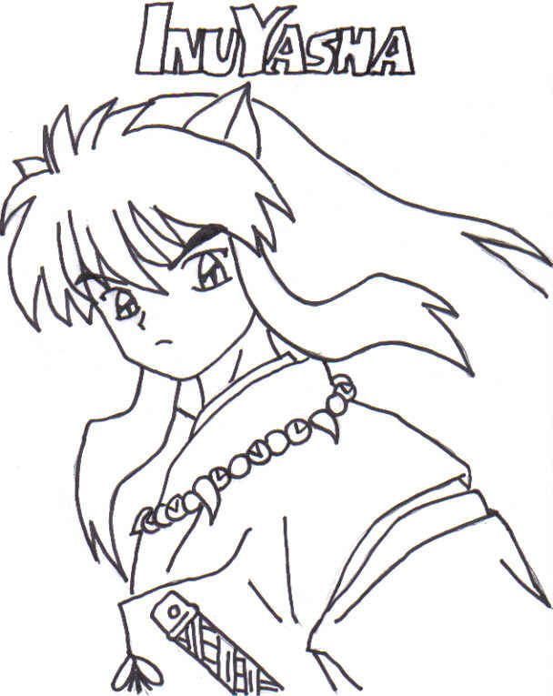 My 1st time drawing Inuyasha by BeyBlader_girl_66