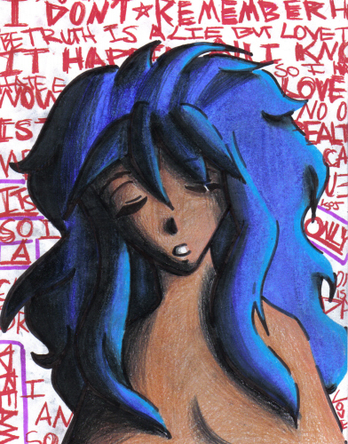 Blue Haired Girl by Big_Pimpin_Domo
