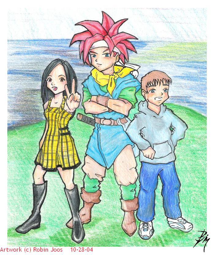 Robin, CHRONO, and Richie by Bin-chan