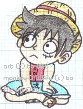 Quick Luffy sketch by Bisutoboto16