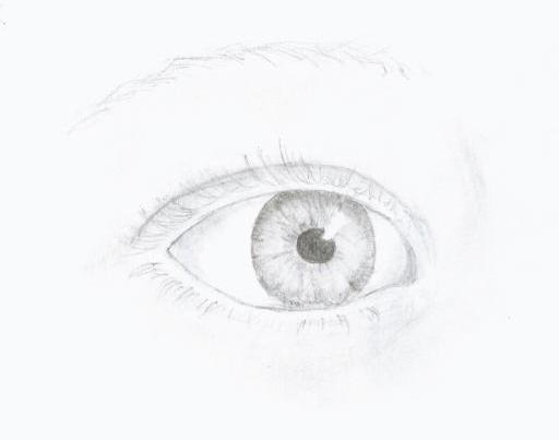 Realistic Eye Study by BlackAndWhiteMagick