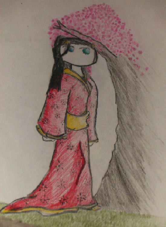 Cherry Blossom Geisha by BlackAngelicDevilFire