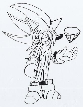 Viper the hedgehog(not colored) by BlackDeath